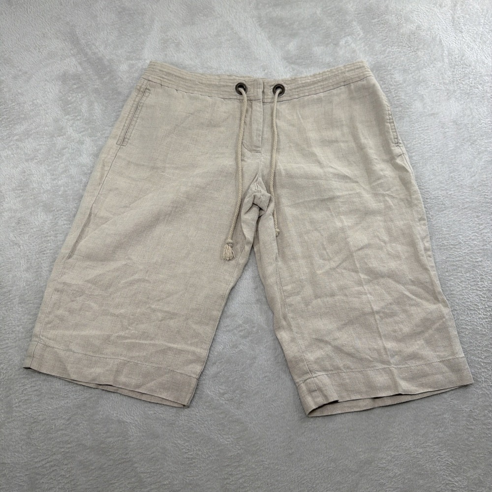 J Crew Mens Chino Bermuda Shorts Gray with Blue Dots Cotton Size 33